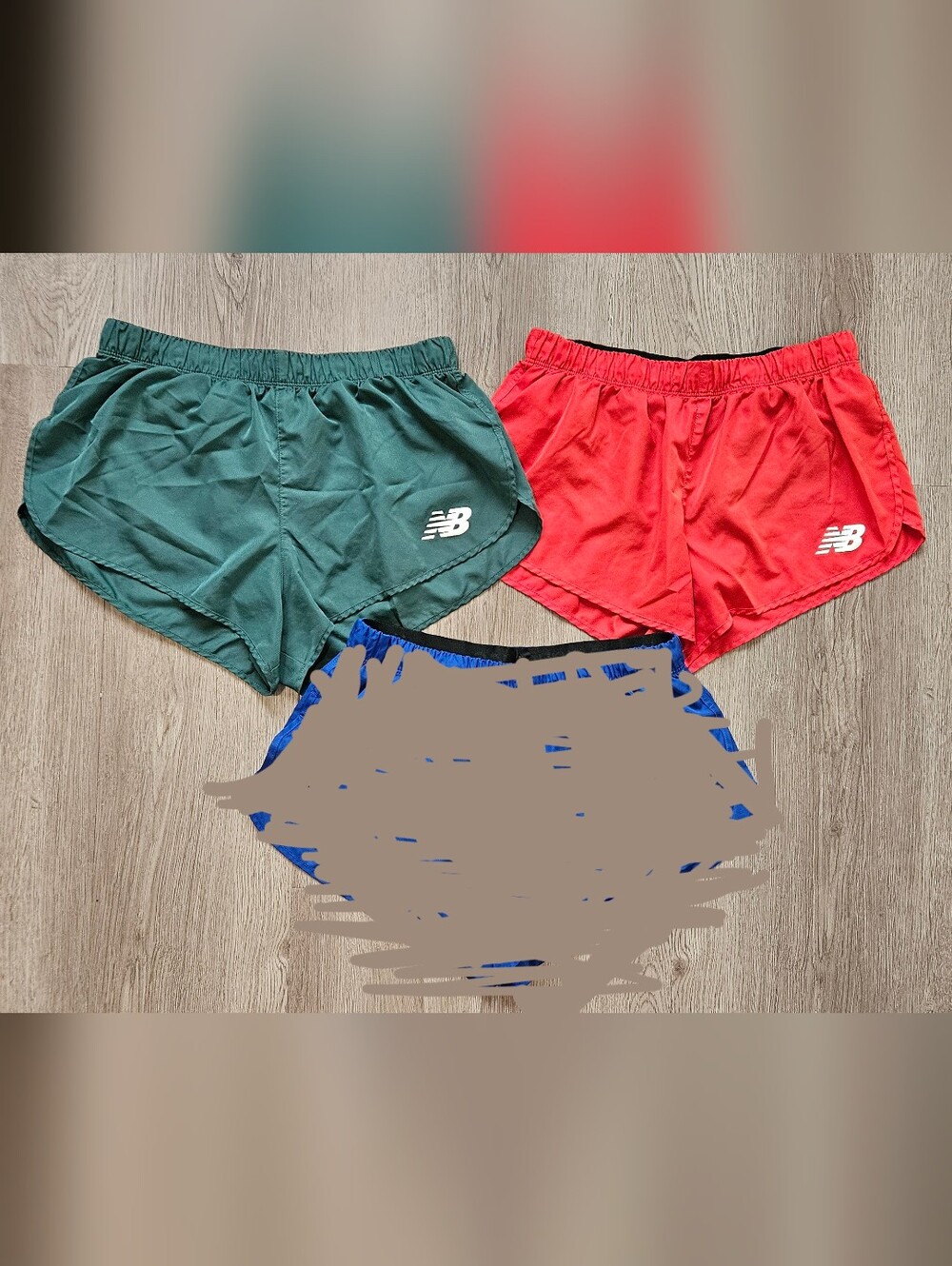 New Balance Running Shorts - Red/Green Lot Of 2 -Small